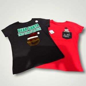 NWT Sequin Christmas Shirts